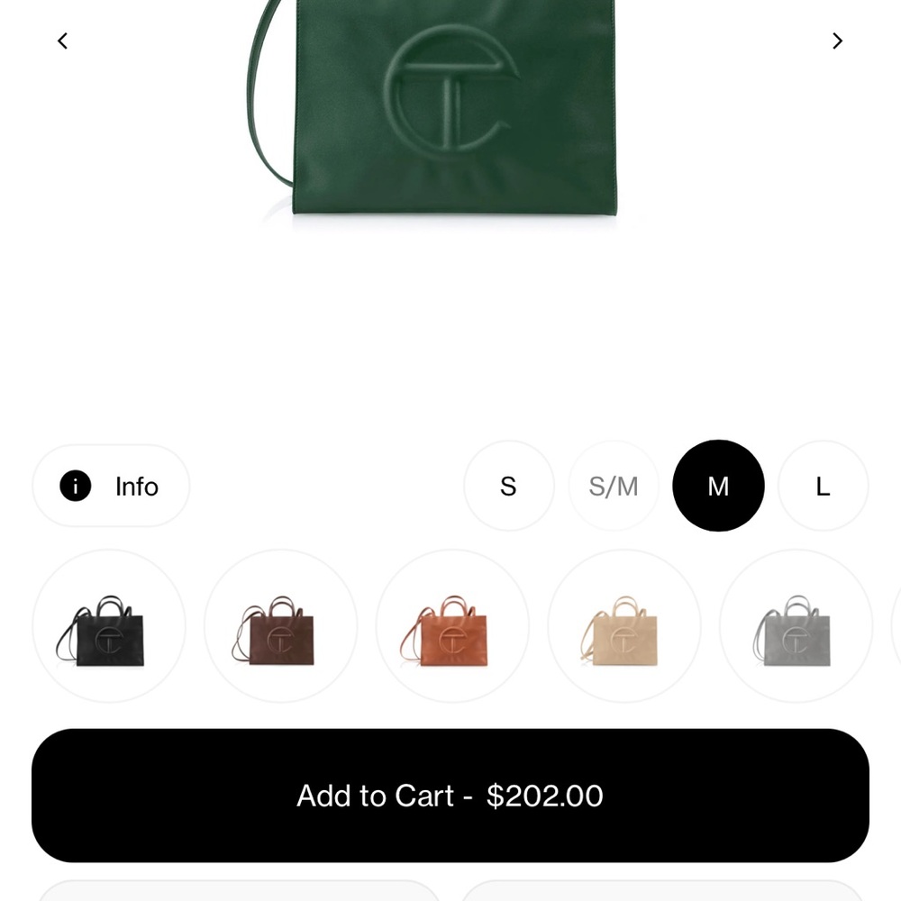 Telfar Green Handbag